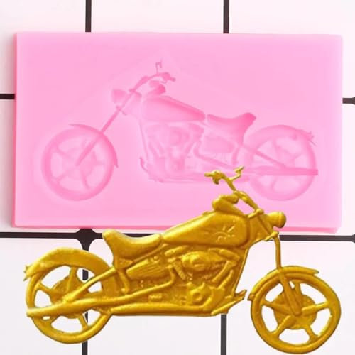Silikonformen, Schokoladenformen, 7,8 x 4,1 cm, Motorrad-Silikonform, Baby-Geburtstag, Kuchendekoration, Werkzeug, Cupcake, Backen, Fondant, Süßigkeiten, Ton, Schokoladenform