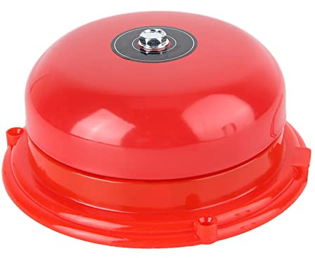 Campanello Elettrico Ad Alto Volume 100 DB, Campanello di Tipo a Percussione Interna per Controllo Antincendio in Acciaio Inossidabile 4 Pollici per Evacuazione di (220V)