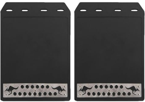 2 paraspruzzi per auto, camion e rimorchi, colore nero, resistente al calore, paraspruzzi auto, parafango per camion, resistente e durevole, previene schizzi di sporco, facile montaggio