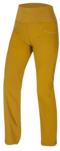 Ocun Noya Pants & Jeans da donna | Pantaloni leggeri traspiranti per arrampicata su roccia e boulder, Tabacco Giallo Secco, XS
