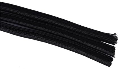 OXOLAMRIN Manicotti per Cavi Intrecciati, Guaine Flessibili in Rete Metallica 10/12/14/16/20/35 mm, Gestione Cavi in ​​Rete, Guaina for Cavi con Guaina Intrecciata in Pet, Maglia 1 m(20mm)