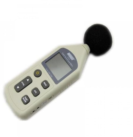 Fonometro, Misuratore di rumore digitale del livello sonoro Tester di pressione Misurazione 30~130 dB Strumento diagnostico for registratore di misurazione del rumore Decibel,per il controllo del r