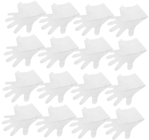 MERRYHAPY 10paare Handmaske zum Selbermachen Leere Einweg-handmasken Feuchtigkeitsspendende Handschuhe für Rissige Hände Touchscreen-kompatible Handschuhe für Diy-handpflege