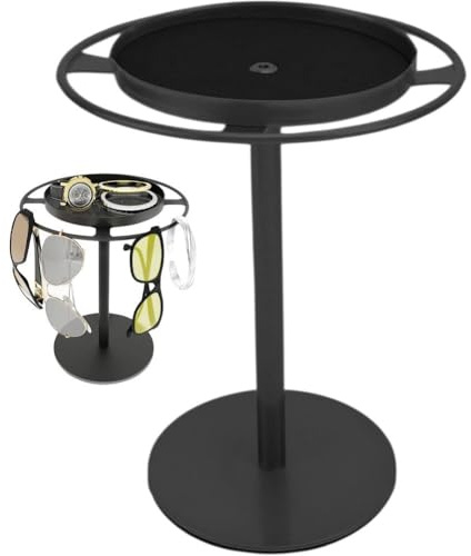 Muteitt Sonnenbrillen-Organizer, 360° Drehbarer Brillenhalter-ständer, Brillen-Organizer, Brillenständer Für Schreibtisch, Kommode, Nachttisch Und Heimdekoration