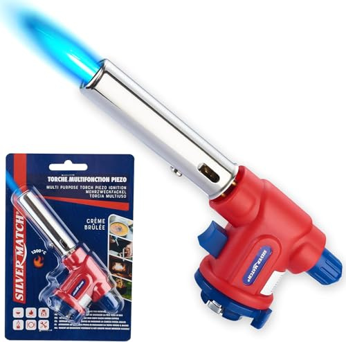 DISPAU presenta Soplete SM de cocina de gas, 1300°, lámpara de soldadura, antorcha multifunción, encendido rápido y seguro para cartucho de gas butano, ideal, pandeo (CABEZAL SOPLETE SM)