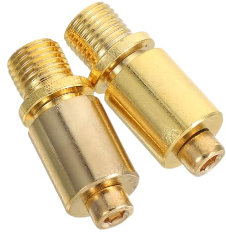 GALPADA 2pcs Electric Guitar Tremolo Arm Socket Kit Precision Double Tremolo System Parts Classic Gold Guitar Bridge Accessories for Stable Tuning Studio and Stage Performance
