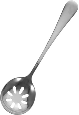 TOBBOMEY Cuillère Passoire Acier Inoxydable Ergonomique pour Cuisine et Service Petite Cuillère Perforée Polyvalente pour Fruits Salades et Buffet Ustensile pour Usage Domestique et