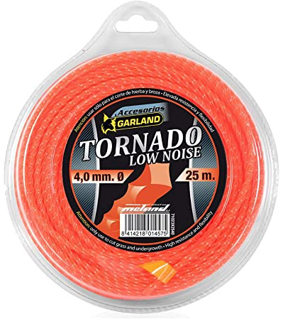 Garland Tornado 5599XA26 Nylonschnur per Decespugliatore, Diametro 4 mm