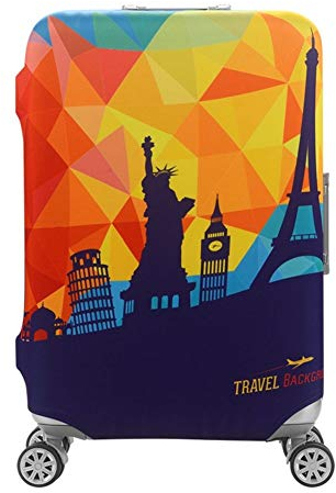 7-Mi Wasserfeste Print Trolley Case Schutzhülle für 19/20/21 Gepäck Spandex Waschbare Reisetasche Protector Cover S