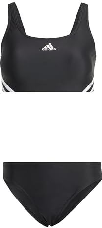 adidas Donna 3-Stripes Bikini, Black / White, 40