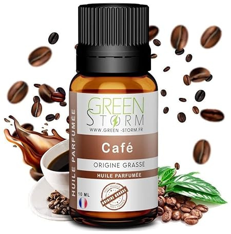 Huile PARFUMÉE café - 10 ML - Huile Essentielle - Diffusion, Cosmétique, Massage, Bain aromatique - DIY Bougie, Savon, Crème, Huile, Lotion - Peau Cheveux Green-Storm