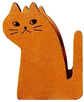 Ciieeo Klebebandspender in Katzenform Aus Holz Tischklebebandhalter Mit Glatten Kanten Für Büro Und Schule Langlebig Und Praktisch