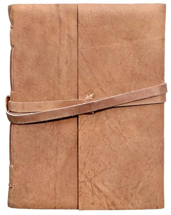 Handgefertigtes Leder-Tagebuch, 15,2 x 20,3