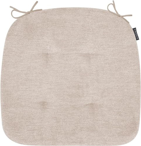 MAGMA ALFA Stuhlkissen/Sitzkissen für Indoor, Öko-Tex Siegel, Handwäsche, 1 Stück, 41x41cm, beige