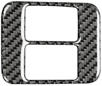 Aufkleber Zubehör Auto Modifikation Carbon Faser Sitz Heizung Taste Auto Aufkleber Trim Abdeckung Für Subaru Für BRZ 2013-2019 Auto Zubehör Innen Zierleisten(B Black)