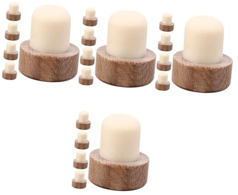 Amosfun 4sets t Shape Wine Bottle Corks Sealing Plugs for Party Bottle Caps Cork Stopper 5pcs*4
