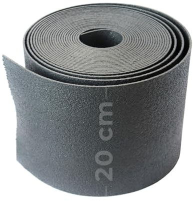 Jardiprotec Bordure, Bordure de Jardin Flexible en Plastique recyclé, Gris, 20cm x 10m