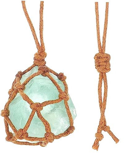 FRCOLOR 5pcs Crystal Necklace Ladies Necklace Decorative Stone Portable Crystal Pendant Craft Wear-Resistant Stone Pendant Random Color