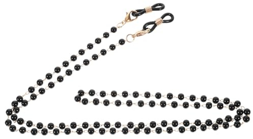 LIFKOME Catena per occhiali nera catenelle per occhiali da donna cordino per occhiali da sole anti-smarrimento cordino per maschere corda per occhiali da sole catena di occhiali da esterno