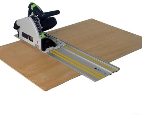 Rail de guidage conçu avec précision pour scies circulaires pour projets professionnels de travail du bois (1 paire de pinces)