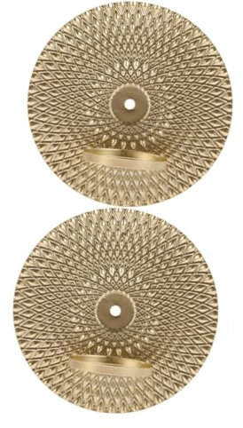 Cabilock 2piezas Candelabro De Pared De Hierro Elegante Diseño Delicado Adorno Multifuncional para Decoración del Hogar para Salones y Comedores