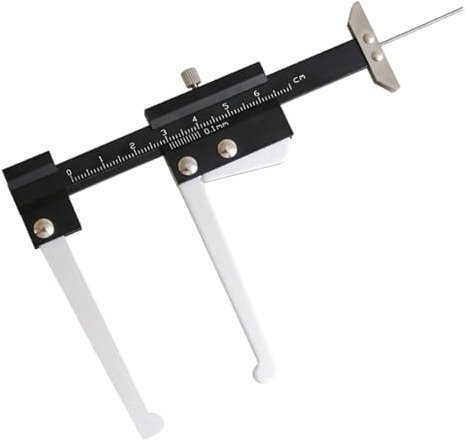 Manual Brake Rotor Gauge, Car Brake Measurement Tool, 0-60mm Disc Gauge, Auto Measuring Tools, Brake Thickness Tool, Rotor Wear Gauge 12.6x12.2x1.57 inches for Measurement of