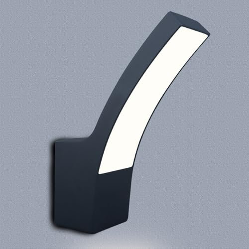 MULANDI Applique Murale Extérieure, Lampe Extérieure LED 10W (1600Lm, 3000K), Monobloc Aluminium Moulé Sans Fissure IP65, Pour Jardin & Terrasse​