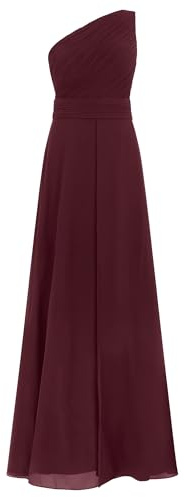 APART Fashion One-Shoulder Abendkleid Klänning, Mörklila, 46 Kvinnor, Mörklila, 40