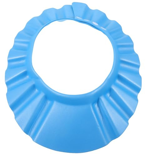 Milisten Haarwaschhaube für Junge Mädchen und Kleinkinder Verstellbar mit Wasserdichtem Visier Waschbar zum Schutz vor Wasser und Shampoo Beim Baden