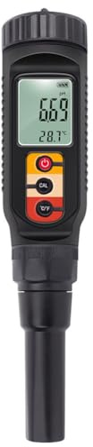 Jotekonoby Strumento di misurazione digitale degli alimenti, Misuratore di alcalinità per impasti Terreno, Misuratore di pH digitale Tester del suolo dell'alimento Monitor della temperatura, tester