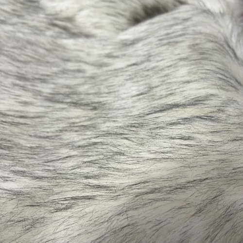 Lyxigt Fuskpälstyg Tjockt Fluffigt Förskuret Konstgjort Pälsmaterial 160x50cm För DIY-kostymer, Kragar, Filtar, Mattor, Heminredning(Size:160 * 50cm,Color:vit)