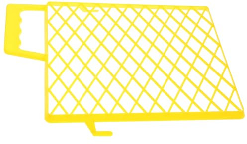 Ciieeo Rejilla de Pintura de Plástico Abs Confiable y Segura para Proyectos de Pintura con Estructura de Malla Amarilla para Bandejas y Cubos