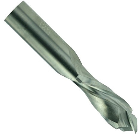 Whiteside Whiteside Router Bits UD5150 Broca en espiral de corte arriba/abajo con carburo sólido 1 más 1 compresión y diámetro de corte de 1/2 pulgada