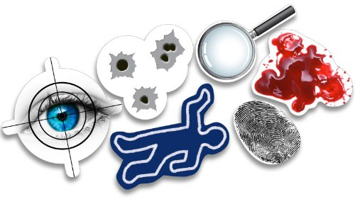 XXL-Großkonfetti DETEKTIV mit 24 großen Konfetti-Teilen für eine Mottoparty oder Kindergeburtstag | Party Kinder Konfetti Deko Mottoparty Sherlock Holmes Krimidiner Krimi