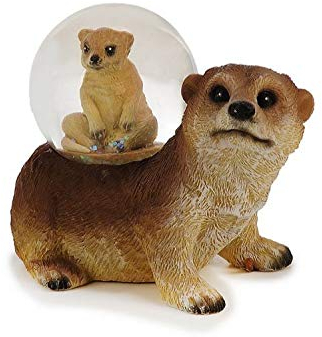 Euro Souvenirs Glitzerkugel Erdmännchen Schneekugel Tier Tiere Schneekugeln Erdmann