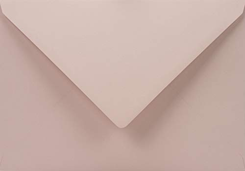 Netuno 25 Briefumschläge Blassrosa DIN C5 16,2x22,9 cm edel und elegant | 115g Sirio Color Nude · hochwertige rosafarbene Umschläge für Taufe, Geburt, Babyparty, Geburtstag, Einladungen