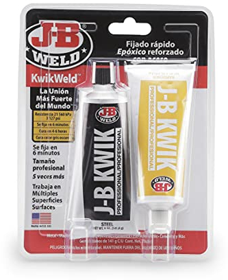 J-B Weld 8271SPA Kaltschweißen, schnelltrocknend, verstärkter Stahl, Epoxidharz, Reparaturen, für verschiedene Oberflächen, 141,8 g