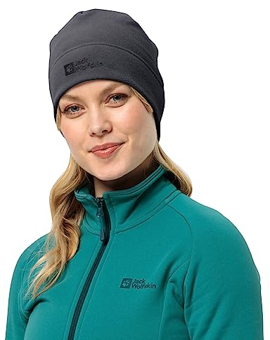 Jack Wolfskin Unisex Real Stuff Beanie-Mütze, Ebony, Einheitsgröße EU