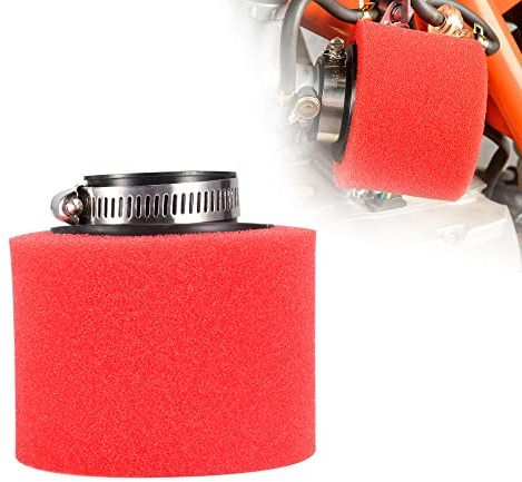 RUTU 38mm Filter,High Performance Foam Sponge Motorcycle Filter for XR50 CRF50 XR CRF 50cc 90cc 110cc 125cc 150cc 200cc 4 Stroke Dirt Bike And Go Kart Scooter-Red