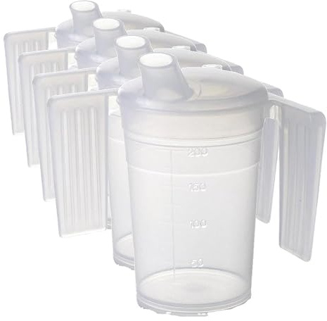 NRS Healthcare Feeder Cup with Handle with Wide Spout (Pack of 4)