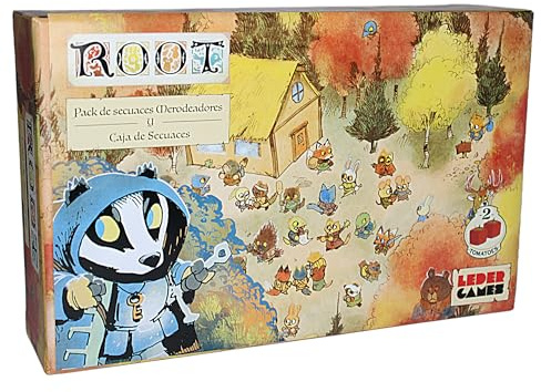 2Tomatoes Games | Root: Secuaces Rumtreiber | Brettspiel mit Brettspiel | Handmanagement | für 2-4 Spieler | Sprache: Spanisch | Thema: Tiere