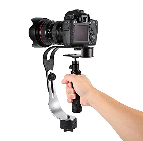 Beufee Stabilizing Handheld Stabilizer Handle Grip, Camera Camcorder Monocular Hand Grip Stabilizer Handheld Steadycam Video Stabilizer with Handle for DSLR SLR