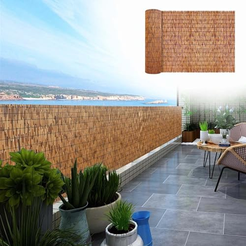 YYDPSHH Schilfrohrzaun, Sichtschutzzaun, Natürliche Schilfrohrmatte, Sichtschutzmatte für Garten, Balkon, Pool, Dach, Hofdekoration, mit Kabelbindern, Leicht Zu Installieren (Size : 160x600cm)