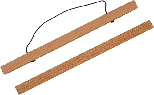 ZORR 1er Set Magnetisch Posterschiene, Bilderrahmen aus Teak für Wandbilder, Photos, Posterleiste Holzrahmen Bilderleiste Klemmleiste (60CM)