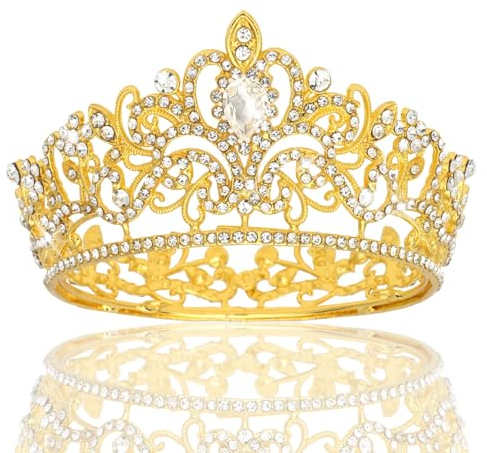 Corona Regina, Decorazione per Torta con Corona, Queen CrownTopper, Crown Cake Topper, Corona Bambina, Mini decorazione Della Corona, per Ragazze Compleanno, Torta, Decorazione di Bouquet