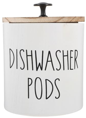 PRETYZOOM Caja de almacenamiento para lavavajillas, dispensador de contenedores, decoración de cumpleaños para niña, decoración de otoño, cocina, escritorio, lavandería, tabletas, cápsulas de