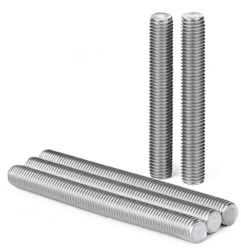 Drenky Gewindestangen M10x80mm Edelstahl A2 V2A Rostschutz mit metrischem Vollgewinde DIN976 Präzisionsstifte für Maschinenbau, Fahrzeugtechnik & Anlagenmontage, 5 Stück