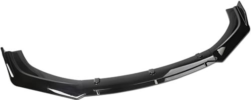 Auto Frontlippe Frontspoiler Für BMW 5 Series E60 E61 M Sport 2005-2010, Frontstoßstange Bumper Spoiler Splitter Separator Protector Zubehör,Bright Black