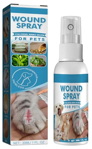 KOAHDE Spray de Guérison pour Animaux,Pansement Liquide Transparent Imperméable pour Chiens et Chats,Gel Soin des Plaies pour Animaux,Pet Wound and Skincare Spray,Pansement Liquide pour Plaies Chien