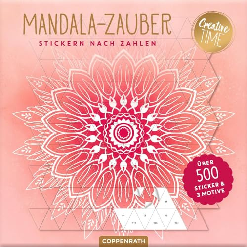 Stickern nach Zahlen Mandala-Zauber: Über 500 Sticker & 3 Motive